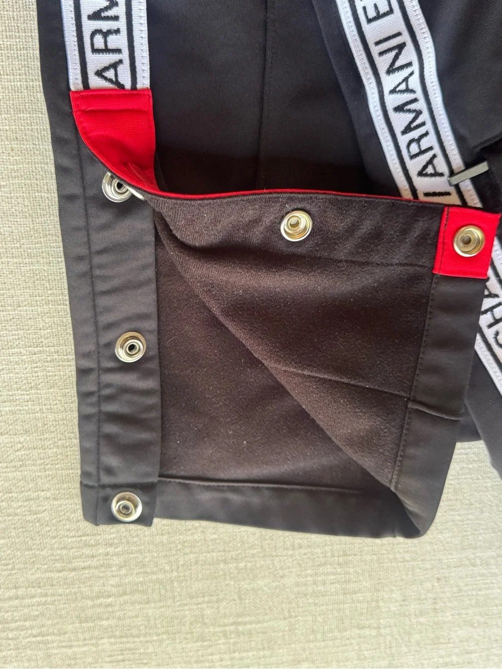 🖤 Armani Exchange Men’s Hoodie & Track Pants Set Large Black Red